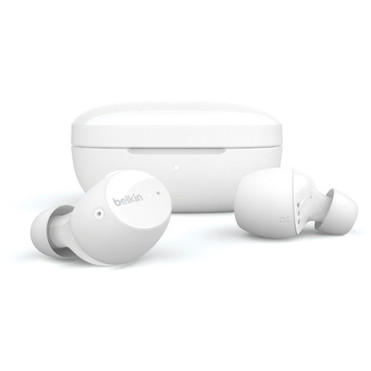 Belkin SOUNDFORM Immerse Noise Cancelling Earbuds - Stereo - True Wireless - Bluetooth - Earbud - Binaural - In-ear - Noise Canceling AUC003BTWH