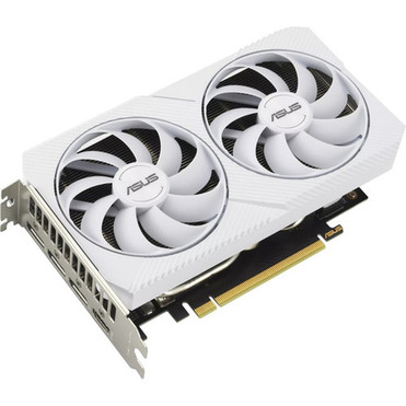 Asus NVIDIA GeForce RTX 3060 Graphic Card - 12 GB GDDR6 - 7680 x 4320 - 181 GHz Boost Clock - 192 bit Bus Width - PCI Express 40 - - DUAL-RTX3060-12G-WHITE