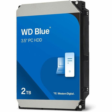 WD Blue 2 TB Hard Drive - 35 Internal - SATA SATA600 - Conventional Magnetic Recording CMR Method - Desktop PC Device Supported WD20EARZ