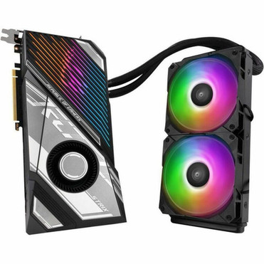 Asus ROG NVIDIA GeForce RTX 4090 Graphic Card - 24 GB GDDR6X - 7680 x 4320 - 264 GHz Boost Clock - 384 bit Bus Width - PCI Express - ROGSTRIXLCRTX4090O24GGAM