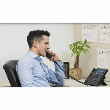 Poly VVX 450 IP Phone - Corded - Corded - Desktop Wall Mountable - Black - 12 x Total Line - VoIP - 2 x Network RJ-45 - PoE Ports 89B77AAABA