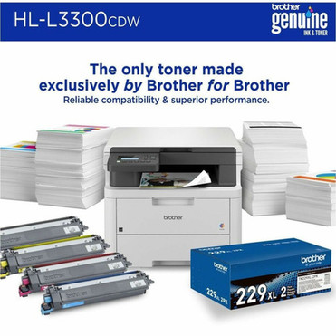 Brother HL-L3300CDW Wireless Laser Multifunction Printer - Color - For Plain Paper Print - 1 Each HLL3300CDW