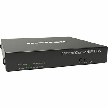 Matrox Dual-Channel SFP SDI-to-IP TransmitterReceiver - 1 x Network RJ-45 - 4K - 4096 x 2160 - Power over Ethernet PoE - CIP-DSS