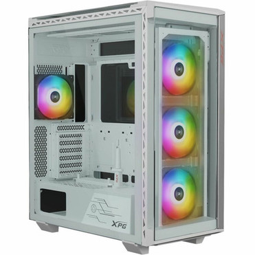 XPG BATTLECRUISER II Super Mid-Tower PC Chassis - Mid-tower - White - SPCC Tempered Glass - EATX ATX Micro ATX Mini ITX Supported 15260191