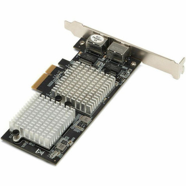 OWC 2-Port 10G Ethernet PCIe Network Adapter Expansion Card - PCI Express 30 x2 - 10 Gbits Data Transfer Rate - Marvell AQC113CS - 2 OWCPCIE10GB2