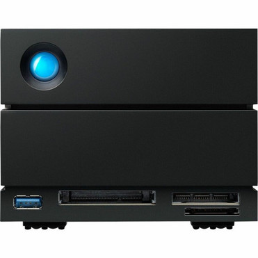 LaCie 2big Dock DAS Storage System - 48 TB Installed HDD Capacity - RAID Supported - 2 x Total Bays - 2 x 35 Bay STLG48000400