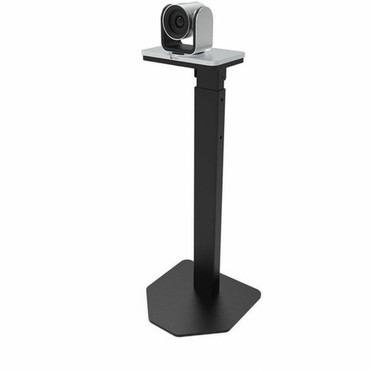 Avteq Camera Floor Stand - 12 30480 mm Width x 12 30480 mm Depth - Freestanding Floor - Powder Coated Black - Solid Steel - - CAMERA-STAND-PTZ