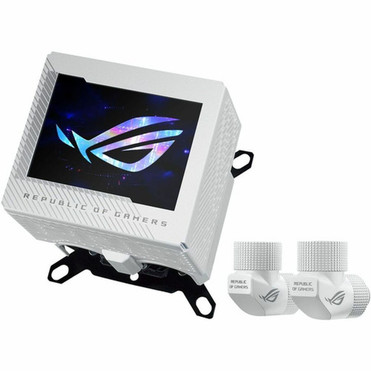 Asus ROG RYUJIN III WB White Edition Cooling FanWater Block - 1 x Fans - 5969 Lmin Maximum Airflow - 5100 rpm - Liquid Cooler - - ROG RYUJIN III WB WHT