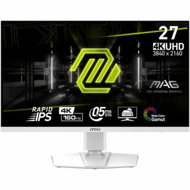 MSI 274URFW 27 Class 4K UHD Gaming LED Monitor - 169 - White - 27 Viewable - Rapid IPS - LED Backlight - 3840 x 2160 - 107 Billion MAG274URFW