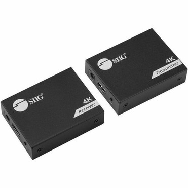 SIIG 4K HDMI USB KVM Extender over Cat6 - Up to 230 feet - Zero Latency - ESD Protection - Metal Housing - 22966 ft 70000 mm Range CE-H28411-S1
