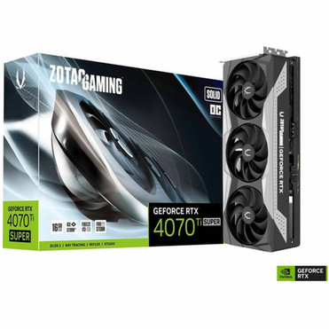 Zotac NVIDIA GeForce RTX 4070 Ti SUPER Graphic Card - 16 GB GDDR6X - 7680 x 4320 - 264 GHz Boost Clock - 256 bit Bus Width - PCI 40 ZT-D40730RC-10P