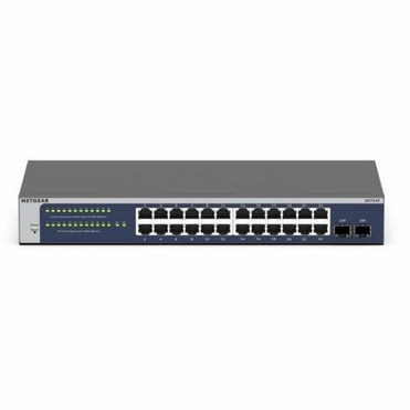 Netgear Gigabit Smart Switches - 24 Ports - Manageable - Gigabit Ethernet - 101001000Base-T 1000Base-X - 3 Layer Supported - 2 SFP GS724T-600NAS