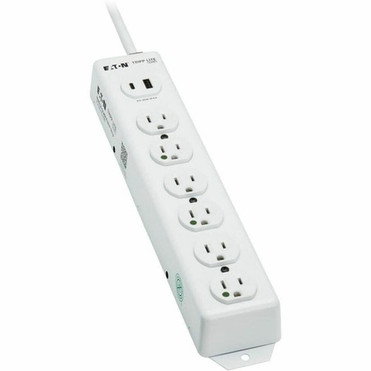 Tripp Lite series Safe-IT PS-615-HGUSB Power Strip - NEMA 5-15P-HG - 1 x USB Type A 1 x USB Type C 6 x NEMA 5-15R-HG - 15 ft 457 - PS-615-HGUSB