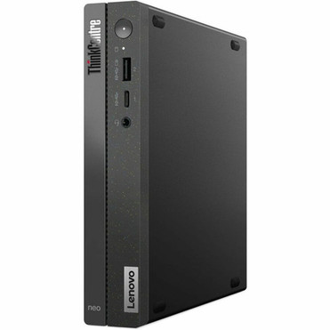 Lenovo ThinkCentre neo 50q Gen 4 12M2002GUS Tiny Thin Client Celeron 7305 Penta-core 5 Core 110 GHz - Black - Intel Chip - 16 GB - 12M2002GUS