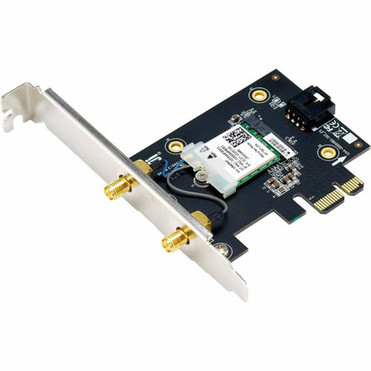 Asus PCE-BE6500 IEEE 80211be Bluetooth 54 Tri Band Wi-FiBluetooth Combo Adapter for Desktop ComputerMotherboard - PCI Express x1 - PCE-BE6500