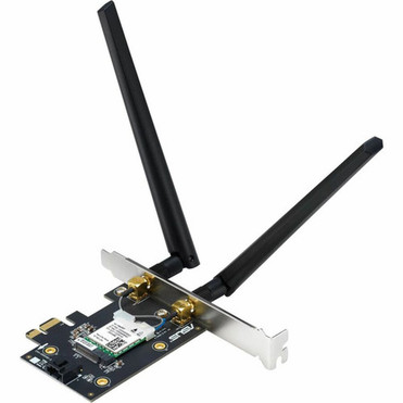 Asus PCE-BE6500 IEEE 80211be Bluetooth 54 Tri Band Wi-FiBluetooth Combo Adapter for Desktop ComputerMotherboard - PCI Express x1 - PCE-BE6500