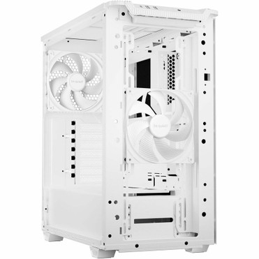 be quiet! Pure Base 501 Airflow White - Midi Tower - White - Steel, Acrylonitrile Butadiene Styrene (ABS) - 2 x 140mm Fan(s) Installed (BG075)