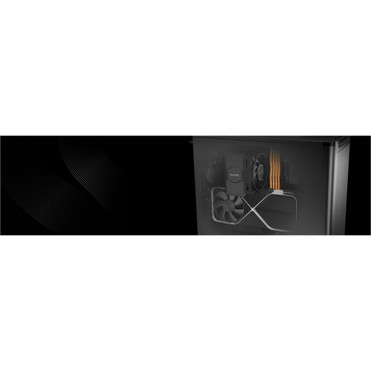 be quiet! Pure Base 501 Airflow Black - Midi Tower - Black - Steel, Acrylonitrile Butadiene Styrene (ABS) - 2 x 140mm Fan(s) Installed (BG074)