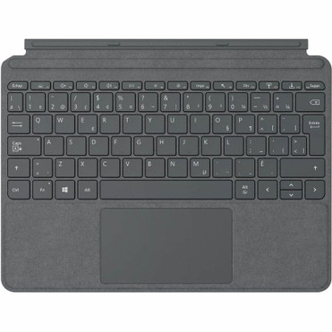 Microsoft Type Cover Keyboard/Cover Case Microsoft Surface Go, Surface Go 2, Surface Go 3 Tablet - Platinum - Stain Resistant, Scratch (Fleet Network)