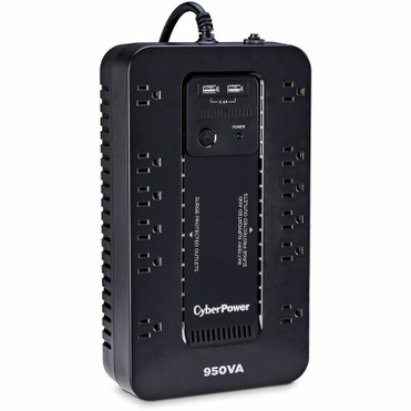 CyberPower SX950U-FC Battery Backup UPS Systems - 950VA/510W, NEMA 5-15P, Compact, 12 Outlets, PowerPanel&reg; Personal, $150000 CEG, (Fleet Network)