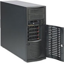 Supermicro SuperChassis CSE-733TQ-668B Server Case - Mid-tower - Black - 7 x Bay - 1 x 668 W - Power Supply Installed - EATX, ATX - 2 (Fleet Network)