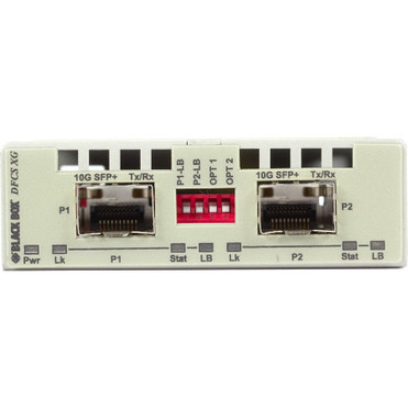 Black Box Dynamic Fiber Conversion System Media Converter 10-Gigabit Ethernet SFP+ - Single-mode, Multi-mode - 10 Gigabit Ethernet - - (LMC11012A-R2)