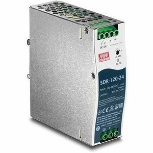 TRENDnet 120W, 24V, 5A AC to DC DIN-Rail Power Supply w/ PFC Function, TI-S12024 - 24V 120W Output Industrial (Fleet Network)