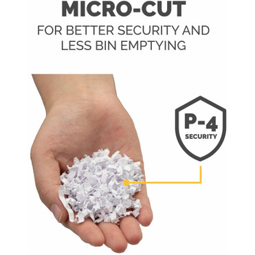 Fellowes Powershred LX210 Micro Cut Shredder - Micro Cut - 16 Per Pass - for shredding Paper, Credit Card, Paper Clip, Staples, Junk - (5015201)