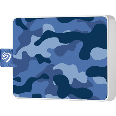 Seagate One Touch STJE500406 500 GB Portable Solid State Drive - External - Camo Blue - Notebook Device Supported - USB 3.0 - Retail (Fleet Network)
