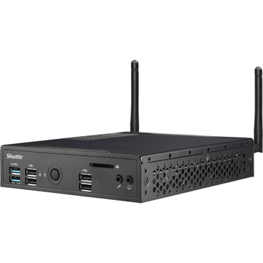 Shuttle XPC slim DS10U Barebone System - Slim PC - Celeron 4205U 1.80 GHz - 32 GB DDR4 SDRAM Maximum RAM Support - 2 Total Memory - W (DS10U)