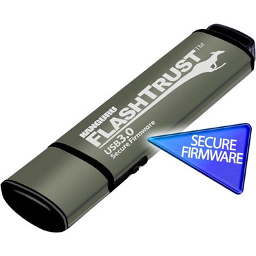 Kanguru FlashTrust Secure Firmware USB 3.0 Flash Drive - 256 GB - USB 3.0 - 2048-bit RSA - 3 Year Warranty (Fleet Network)