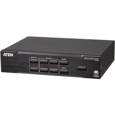 ATEN 4 x 2 True 4K Presentation Matrix Switch - 1 Computer(s) - 4096 x 2160 - 1 x Network (RJ-45) - 5 x HDMI1 x VGA - Rack-mountable (Fleet Network)