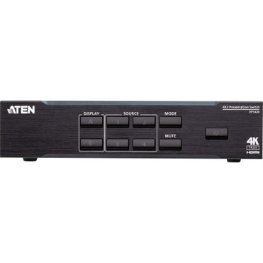 ATEN 4 x 2 True 4K Presentation Matrix Switch - 1 Computer(s) - 4096 x 2160 - 1 x Network (RJ-45) - 5 x HDMI1 x VGA - Rack-mountable (Fleet Network)