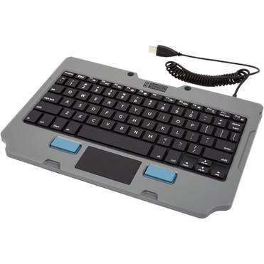Gamber-Johnson Rugged Lite Keyboard - USB Type A Interface - English (US) - TouchPad - Windows, Android, Linux, iOS, Mac OS - Silicon (7160-1449-00)