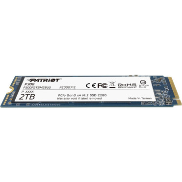 Patriot Memory P300 2 TB Solid State Drive - M.2 2280 Internal - PCI Express NVMe (PCI Express NVMe 3.0 x4) - Desktop PC, Notebook - - (P300P2TBM28US)
