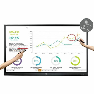 AG Neovo 75-Inch 4K Interactive Flat Panel Display - 75" (1905 mm) LCD Cortex A73 + A53 - 3 GB - Infrared (IrDA) - Touchscreen - 3840 (IFP-7502)