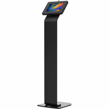 CTA Digital Premium Small Locking Floor Stand Kiosk (Black) - Up to 8" (203.20 mm) Screen Support - 50" (1270 mm) Height x 13.50" mm) (Fleet Network)
