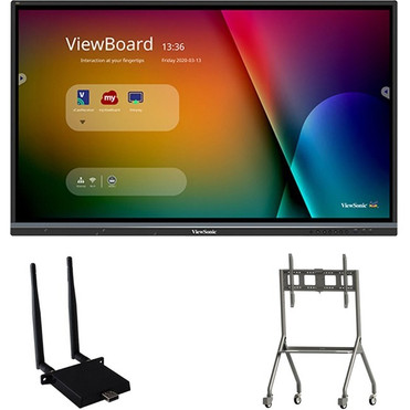 ViewSonic IFP7550-C4 - 75" ViewBoard Interactive Flat Panel Bundle with Chromebox - 75" (1905 mm) LCD Cortex A73 + A53 1.10 GHz - 3 GB (Fleet Network)