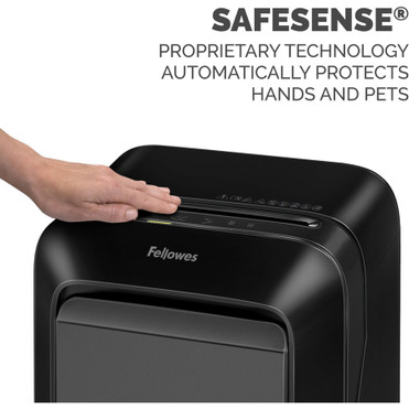 Fellowes LX180 Cross-cut Shredder - Continuous Shredder - Cross Cut - 16 Per Pass - for shredding Staples, Paper, Paper Clip, Credit - (5501601)