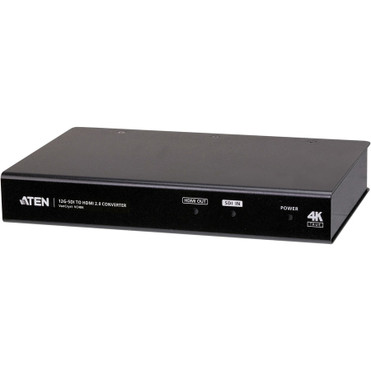ATEN VC486 12G-SDI to HDMI Converter - Functions: Signal Conversion - 3840 x 2160 - SDI - USB - Audio Line Out - 1 - PC - (Fleet Network)