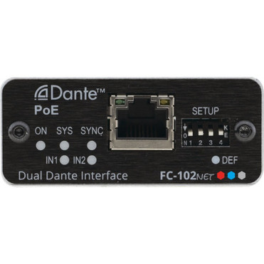 Kramer 2-Channel Dante Encoder & PoE Acceptor - Functions: Video Encoding - RJ-45 - Network (RJ-45) - Audio Line Out (FC-102NET)
