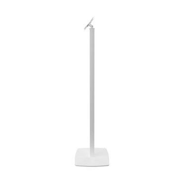 CTA Digital Premium Thin Profile Floor stand with VESA plate and Base (White) - Floor Stand - Metal, Powder Coated Steel - White (ADD-CHKW)