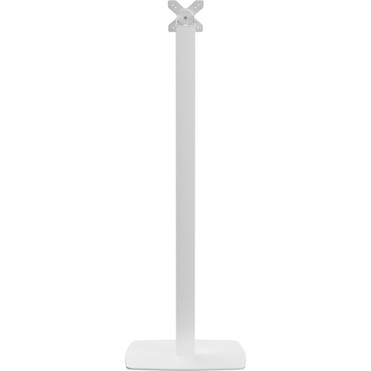 CTA Digital Premium Thin Profile Floor stand with VESA plate and Base (White) - Floor Stand - Metal, Powder Coated Steel - White (ADD-CHKW)