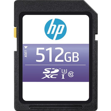 HP sx330 512 GB Class 10/UHS-I (U3) SDXC - 95 MB/s Read - 2 Year Warranty (Fleet Network)