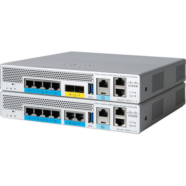 Cisco Catalyst 9800-L 802.11ax Wireless LAN Controller - 2.40 GHz, 5 GHz - 6 x Network (RJ-45) - 2.5 Gigabit Ethernet, 10 Gigabit - (C9800-L-C-K9-RF)