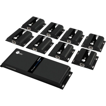 SIIG 1x8 HDMI Splitter HDbitT over IP Extender Kit - 120m - 1 Input Device - 8 Output Device - 393.70 ft (120000 mm) Range - 16 x - 1 (CE-H26W11-S1)