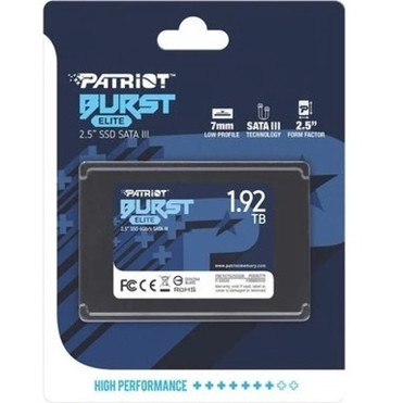 Patriot Memory Burst Elite 1.92 TB Solid State Drive - 2.5" Internal - SATA (SATA/600) - Desktop PC, Notebook Device Supported - 1600 (PBE192TS25SSDR)