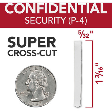 GBC AutoFeed+ Office Shredder, 600X, Super Cross-Cut, 600 Sheets - Continuous Shredder - Super Cross Cut - 15 Per Pass - for shredding (WSM1757510)