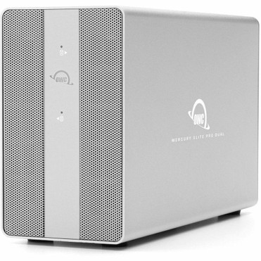 OWC Mercury Elite Pro Dual with 3-Port Hub - 2 x HDD Supported - 0 x HDD Installed - 2 x SSD Supported - 0 x SSD Installed - Serial - (OWCMEDCH7T00)