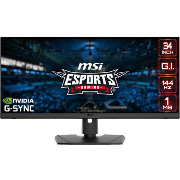 MSI Optix MPG341QR 34" Class UW-QHD Gaming LCD Monitor - 21:9 - 34" Viewable - In-plane Switching (IPS) Technology - 3440 x 1440 - - - (Fleet Network)